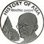 Cook Islands One Dollar (Elizabeth II Mahatma Gandhi) HISTORY OF ASIA MAHATMA GANDHI coin reverse