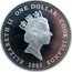 Cook Islands One Dollar Elizabeth II Senichi Hoshino 2003  Proof ELIZABETH II ONE DOLLAR COOK ISLANDS RDM 2003 coin obverse