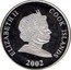 Cook Islands One Dollar (Ski jumping. Winter games 2002) ELIZABETH II COOK ISLANDS 2002 coin obverse