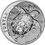 Niue Ten Dollars (Hawksbill Turtle. Charles III) TURTLE FINE SILVER .999 5 OZ coin reverse