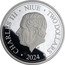 Niue Two Dollars (Drop Bear) CHARLES III NIUE TWO DOLLARS JC 2024 coin obverse