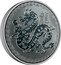 Niue Two Dollars (Year of the Dragon. Bullion) 龍 1 OZ .999 FINE SILVER coin reverse