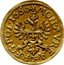 Poland 1/2 Ducat (1/2 Czerwenego Zlotego) Johann Casimir 1660 TLB KM# 112 MON AVREA REG POL 1660 coin reverse