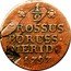 Poland 1/2 Grossus Frederick William II 1797 B C# 2.1 1/2 ROSSUS BORUSS MERID 1797 coin reverse