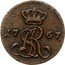Poland 1/2 Grosza Stanislaus Augustus 1767 G KM# 175.1 17 SAR 92 coin obverse