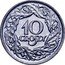 Poland 10 Groszy German Occupation Coin 1923 Y# 11 10 GROSZY coin reverse