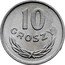 Poland 10 Groszy Circulation Coin 1949 (w) Y# 42A 10 GROSZY coin reverse