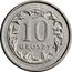Poland 10 Groszy Circulation Coin 2008 MW Y# 279 10 GROSZY coin reverse
