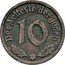 Poland 10 Pfennig Lodz Ghetto 1942 KM# Tn1 DER AELTESTE DER JUDEN 10 coin reverse