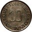 Poland 10 Pfennig Lodz Ghetto 1942 KM# Tn5 QUITTUNG ÜBER 10 PFENNIG coin reverse