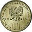 Poland 10 Zlotych Boleslaw Prus 1975 MW Y# 73 POLSKA RZECZPOSPOLITA LUDOWA 19 75 MW ZŁ 10 ZŁ coin obverse