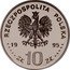 Poland 10 Zlotych Poles on the Fronts of WWII in Berlin 1995 Proof Y# 287 RZECZPOSPOLITA POLSKA MW ZŁ 10 ZŁ 1995 coin obverse