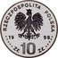 Poland 10 Zlotych Winter Olympics 1998 Proof Y# 341 RCZECZPOSPOLITA POLSKA MW 19 98 ZŁ 10 ZŁ coin obverse