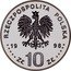 Poland 10 Zlotych Sigismund III Vasa 1998 Proof Y# 338 RZECZPOSPOLITA POLSKA MW 1998 ZŁ 10 ZŁ coin obverse