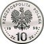 Poland 10 Zlotych Emil August Fieldorf 1998 Proof Y# 342 RZECZPOSPOLITA POLSKA MW 19 98 ZŁ 10 ZŁ coin obverse