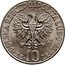 Poland 10 Zlotych Mikolaj Kopernik 1967 MW Y# 51A POLSKA RZECZPOSPOLITA LUDOWA 19 67 MW ZŁ 10 ZŁ coin obverse
