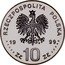 Poland 10 Zlotych Wladyslaw IV Vasa 1999 Proof Y# 369 RZECZPOSPOLITA POLSKA MW 1999 ZŁ 10 ZŁ coin obverse