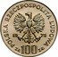 Poland 100 Zlotych 135th Anniversary of the Birth of Helena Modjeska 1975 MW Proof Y# 78 POLSKA RZECZPOSPOLITA LUDOWA 19 75 MW ZŁ 100 ZŁ coin obverse