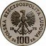 Poland 100 Zlotych Royal Castle in Warsaw 1975 MW Proof Y# 76 POLSKA RZECZPOSPOLITA LUDOWA 19 75 MW ZŁ 100 ZŁ coin obverse