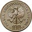 Poland 100 Zlotych 110th Anniversary of the Birth of Wladyslaw Reymont 1977 MW Proof Y# 89 POLSKA RZECZPOSPOLITA LUDOWA 19 77 MW ZŁ 100 ZŁ coin obverse