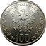 Poland 100 Zlotych Cappercaillie 1980 MW Proof Y# 121 POLSKA RZECZPOSPOLITA LUDOWA 19 80 MW ZŁ 100 ZŁ coin obverse