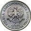 Poland 100 Zlotych King Przemyslaw II 1985 MW Y# 155 POLSKA RZECZPOSPOLITA LUDOWA 19 85 ZŁ 100 ZŁ coin obverse