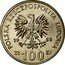 Poland 100 Zlotych Queen Jadwiga 1988 MW Y# 183 POLSKA RZECZPOSPOLITA LUDOWA 19 88 ZŁ 100 ZŁ coin obverse
