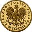 Poland 100 Zlotych Jadwiga 2000 Proof Y# 396 RZECZPOSPOLITA POLSKA 2000 MW ZŁ 100 ZŁ coin obverse