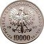 Poland 10000 Zlotych Pope John Paul II 1987 MW Y# 164 POLSKA RZECZPOSPOLITA LUDOWA 19 87 MW ZŁ 10000 ZŁ coin obverse