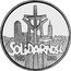 Poland 100000 Zlotych 10th Anniversary of Forming the Solidarity Trade Union 1990 Proof Y# 196.2 SOLIDARNOŚĆ 1980 1990 coin reverse