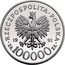 Poland 100000 Zlotych Poles on the Fronts of WWII. Siege of Tobruk 1991 Proof Y# 238 RZECZPOSPOLITA POLSKA 1991 MW ZŁ 100000 ZŁ coin obverse