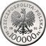 Poland 100000 Zlotych Poles on the Fronts of WWII. Henryk Hubal Dobrzanski 1991 Proof Y# 235 RZECZPOSPOLITA POLSKA 1991 MW ZŁ 100000 ZŁ coin obverse