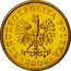 Poland 2 Grosze Circulation Coin. Two Oak Leaves 2008 MW Y# 277 RZECZPOSPOLITA POLSKA MW 2013 coin obverse