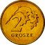 Poland 2 Grosze Circulation Coin. Two Oak Leaves 2008 MW Y# 277 2 GROSZE coin reverse