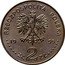 Poland 2 Zlote 75th Anniversary of Battle of Warsaw 1995 Y# 297 RZECZPOSPOLITA POLSKA 19 95 ZŁ 2 ZŁ coin obverse