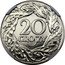 Poland 20 Groszy German Occupation Coin 1923 Proof Y# 12 20 GROSZY coin reverse