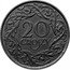 Poland 20 Groszy German Occupation WW II 1923 (w) Struck in 1941-44 Y# 37 20 GROSZY coin reverse
