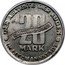 Poland 20 Mark Jewish Ghetto 1943 KM# Tn4 DER AELTESTE DER JUDEN IN LITZMANNSTADT QUITTUNG ÜBER 20 MARK coin reverse