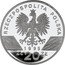 Poland 20 Zlotych Wels Catfish 1995 Proof Y# 290 RZECZPOSPOLITA POLSKA MW 1995 ZŁ 20 ZŁ coin obverse