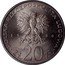 Poland 20 Zlotych 50th Anniversary of the Training Ship Dar Pomorza 1980 MW Proof Y# 112 POLSKA RZECZPOSPOLITA LUDOWA 19 80 MW ZŁ 20 ZŁ coin obverse