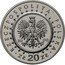 Poland 20 Zlotych Palace in Wilanow 2000 Proof Y# 391 RZECZPOSPOLITA POLSKA 2000 MW ZŁ 20 ZŁ coin obverse
