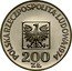 Poland 200 Zlotych 30th Anniversary of People's Republic of Poland 1974 MW Y# 72 POLSKA RZECZPOSPOLITA LUDOWA 1974 MW 200 ZŁ coin obverse