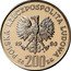 Poland 200 Zlotych XIII Winter Olympic Games in Lake Placid 1980 MW Proof Y# 110.1 POLSKA RZECZPOSPOLITA LUDOWA 19 80 MW ZŁ 200 ZŁ coin obverse