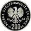 Poland 200 Zlotych Winter Olympics in Sarajevo 1984 MW Proof Y# 149 POLSKA RZECZPOSPOLITA LUDOWA 19 84 MW ZŁ 200 ZŁ coin obverse