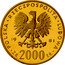 Poland 2000 Zlotych Duke Boleslaw II Smialy 1981 MW Proof Y# 135 POLSKA RZECZPOSPOLITA LUDOWA 19 81 MW ZŁ 2000 ZŁ coin obverse