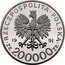 Poland 200000 Zlotych General Leopold Okulicki 1991 MW Proof Y# 251 RZECZPOSPOLITA POLSKA 1991 MW ZŁ 200000 ZŁ coin obverse