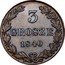 Poland 3 Grosze Nicholas I 1840 C# 110.2 3 GROSZE 1839 coin reverse