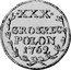 Poland 30 Groszy August III 1762 KM# 173 XXX GROS REG POLON 1762 coin reverse