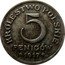 Poland 5 Fenigow German Occupation. Wilhelm II 1917 FF Y# 5 KRÓLESTWO POLSKIE 5 FENIGÓW 1918 coin reverse