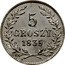 Poland 5 Groszy Krakow City Coin 1835 C# 11 5 GROSZY 1835 coin reverse